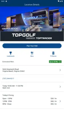 Topgolf android App screenshot 0