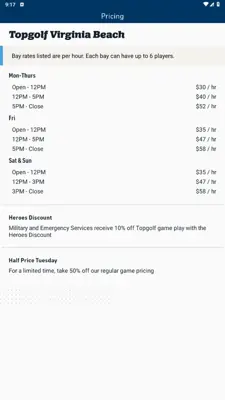 Topgolf android App screenshot 11